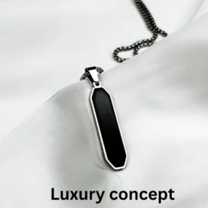 Men’s Black Stainless Steel Pendant Necklace | Luxury Concept BD