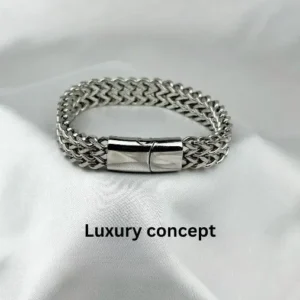 Premium stainless steel woven bracelet for men – Luxury Concept BD