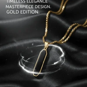 Gold Edition Black Pendant Necklace | Luxury Concept BD